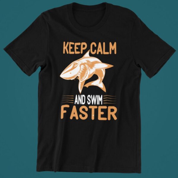Tricou personalizat - Keep calm and swim faster